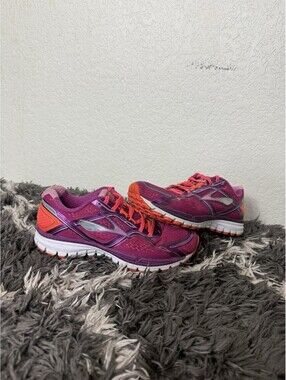 Brooks Ghost 8 Purple Pink Running Shoes Women's Size 9 Athletic Sneakers